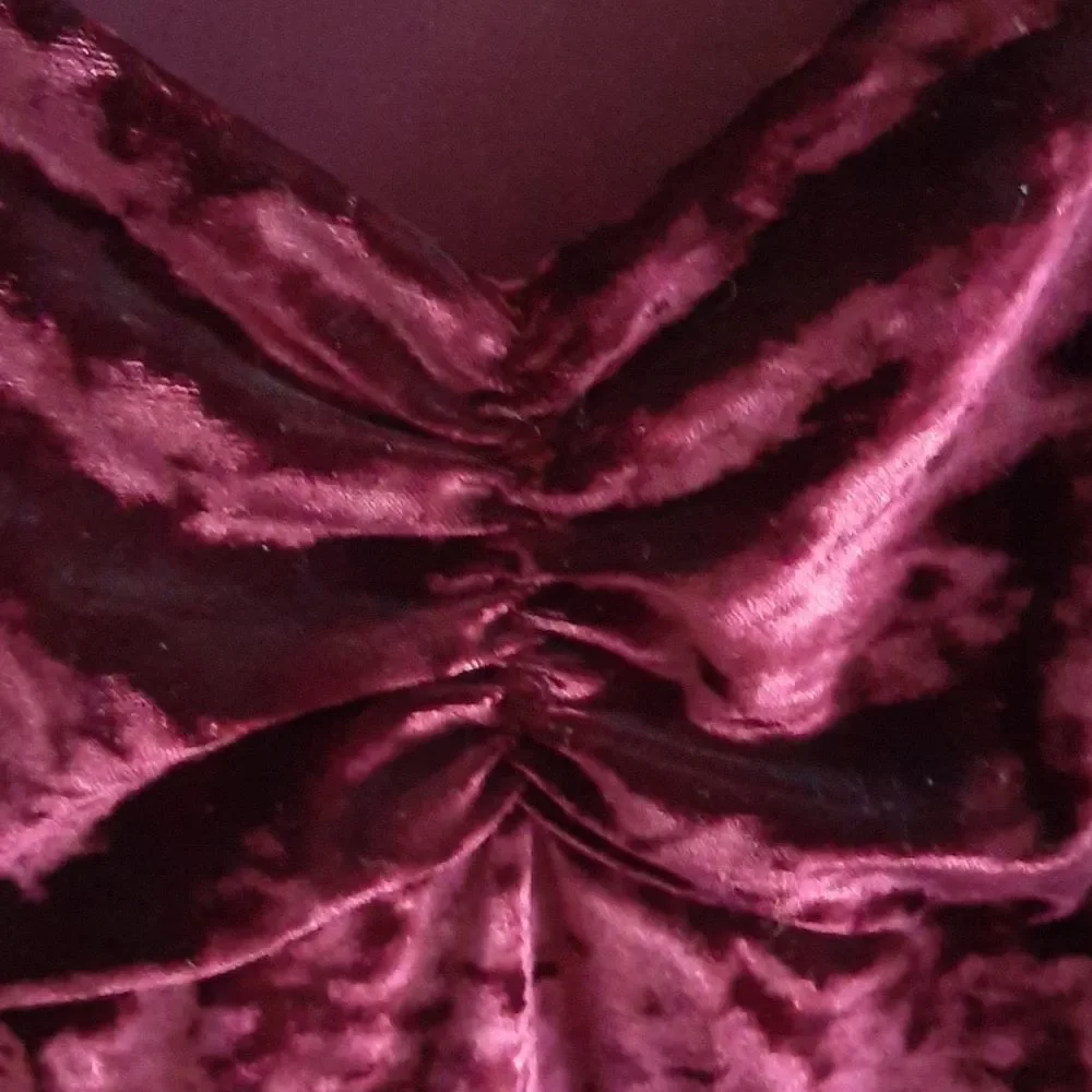 Urban Outfitters puff sleeve velvet dress